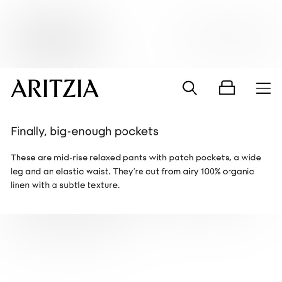 NWT Aritzia Little Moon Carlo Linen Pant White Small Organic linen relaxed pants - Picture 9 of 13